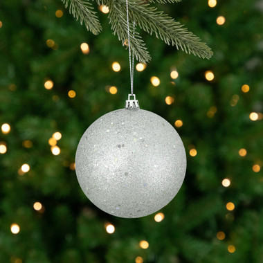 Shades of Silver Shatterproof Christmas Ball Ornaments l Christmas